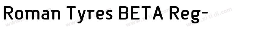 Roman Tyres BETA Reg字体转换